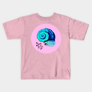 Sea life artwork Kids T-Shirt